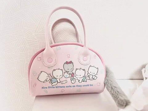 Sanrio Cat Series Nyani-nyunyenyon Boston Bag Pouch Pencil Case