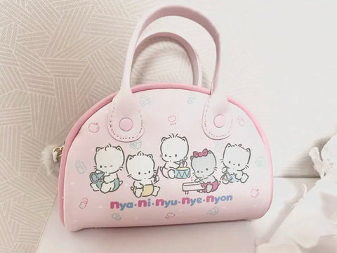 Sanrio Cat Series Nyani-nyunyenyon Boston Bag Pouch Pencil Case