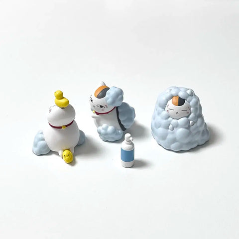 Batch | Natsume's Book of Friends Nyanko-sensei Happy Bathtime Gacha Figure Bubble