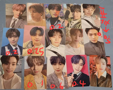 Seventeen photocard transfer Jeonghan Wonwoo DK Dino Hoshi