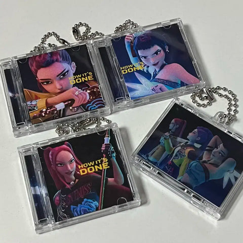 Kedeheon K-Pop Demon Hunters Huntrix Howitzer Mini CD Keychain