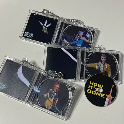 Kedeheon K-Pop Demon Hunters Huntrix Howitzer Mini CD Keychain