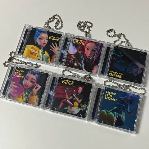 Kedeheon K-Pop Demon Hunters Huntrix Howitzer Mini CD Keychain