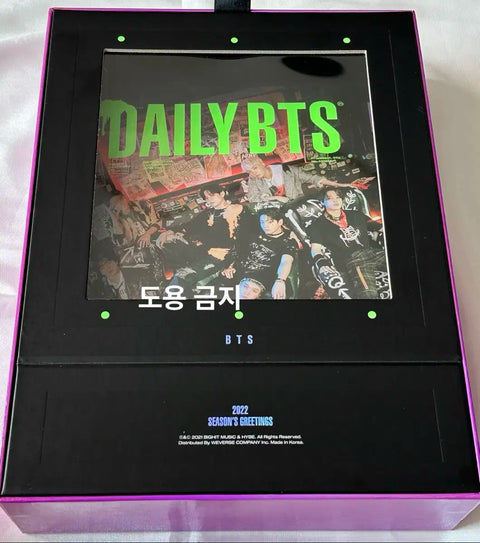 BTS (Bangtan Boys) 2022 Season's Greetings, as seen, for sale.