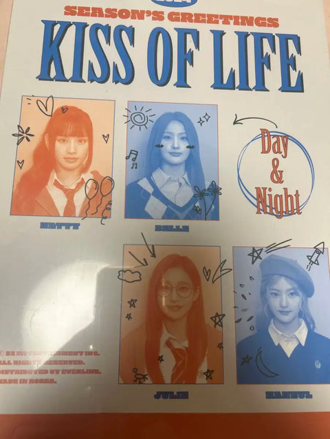 KISS OF LIFE 2024 2025 Season's Greetings Unopened Bulk Sale