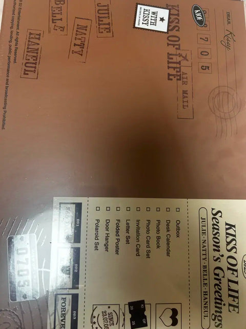 KISS OF LIFE 2024 2025 Season's Greetings Unopened Bulk Sale