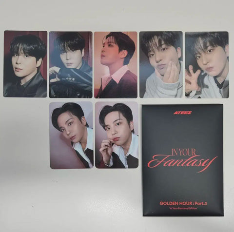ATEEZ In Your Fantasy Photocard Album Makestar Lucky Draw Jongho, selling as a set