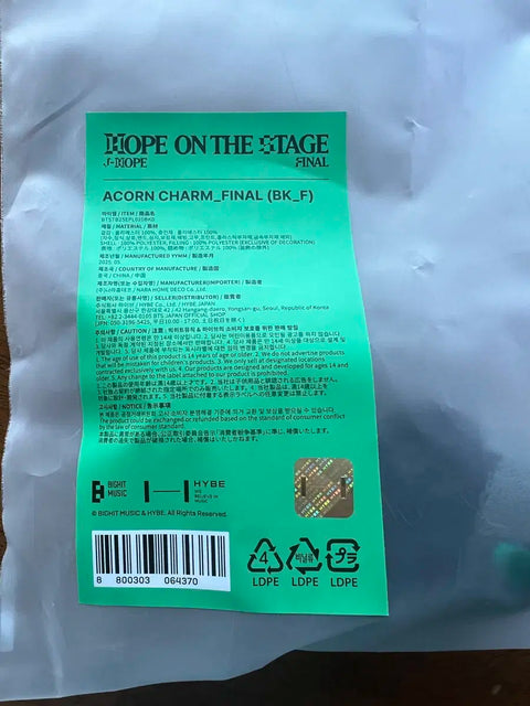 J-Hope Acorn Keychain Goods