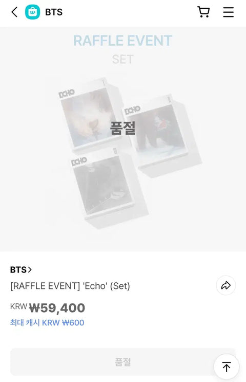 BTS Jin Echo Album Set
