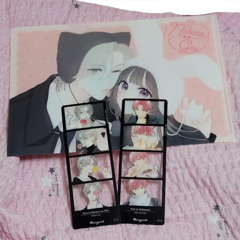 You and rose-tinted days, pink and habanero clear file, four-cut photo booth strip bonus