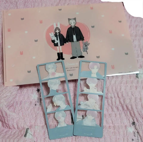 You and rose-tinted days, pink and habanero clear file, four-cut photo booth strip bonus