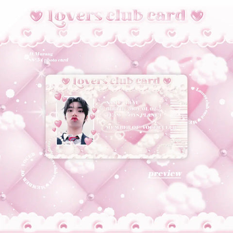 Boys Planet Lovers Club Choi Lip-woo Unofficial Goods Photocard Design