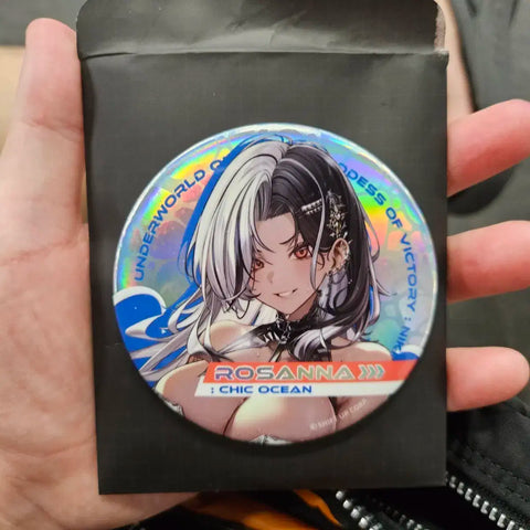 Nikke Hologram Can Badge Rosanna