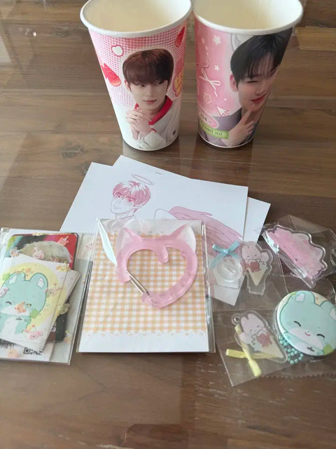 ENHYPEN Sunoo Kim Sunwoo Birthday Cafe Benefit Cup Holder Transfer