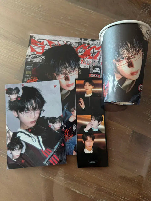 ENHYPEN Sunoo Kim Sunwoo Birthday Cafe Benefit Cup Holder Transfer