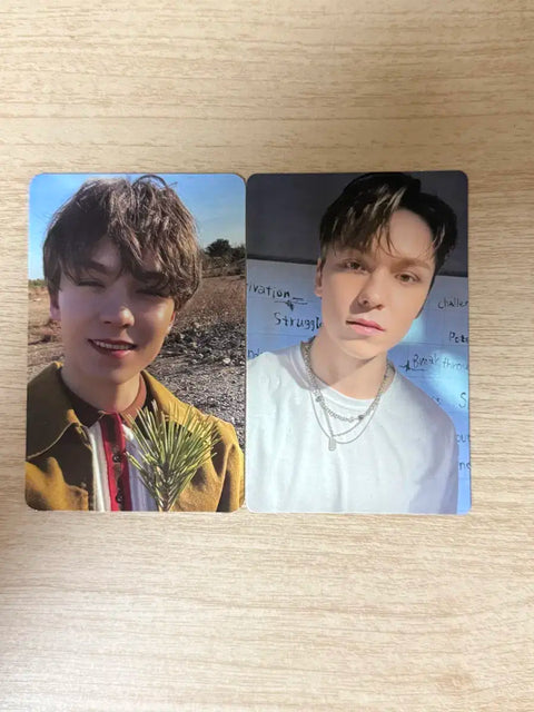 Selling Seventeen Vernon photocards as a set of 2.