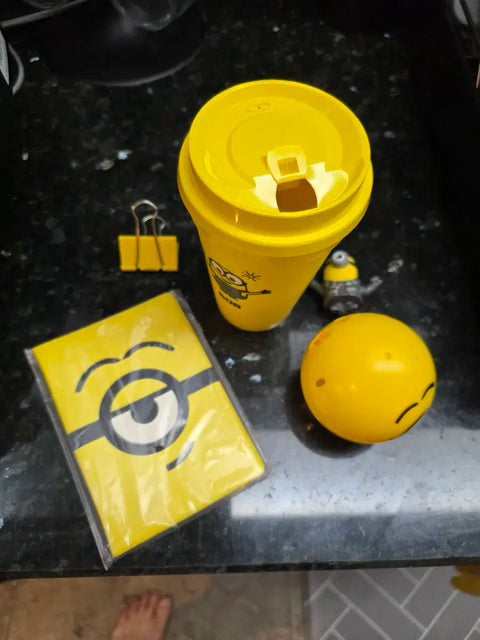 Minions Tumbler Ball Figure Passport Case Set
