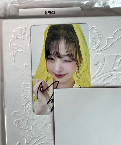 Makestar Wonyoung Umbrella Girl Signed Photocard for Sale