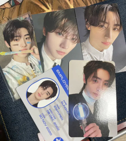 Enhypen Sunghoon photocard batch transfer sale.