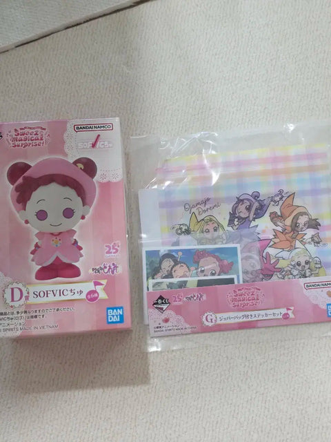 I'm selling Remikuji (lottery) figures, stickers, and zipper bags.