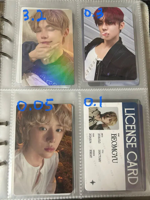 TXT photocards Yeonjun Soobin Beomgyu Taehyun Hueningkai