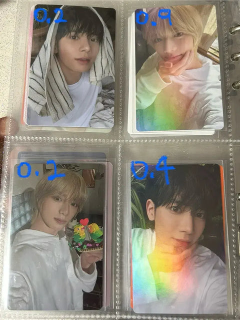 TXT photocards Yeonjun Soobin Beomgyu Taehyun Hueningkai