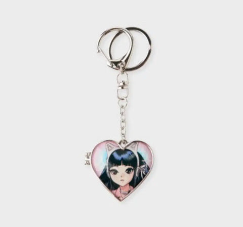 Hae-rin metal mirror keyring