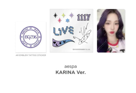 aespa SMCU 2022 Tattoo Sticker Set