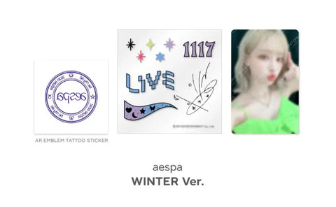 aespa SMCU 2022 Tattoo Sticker Set
