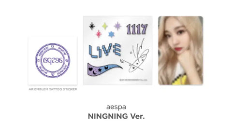 aespa SMCU 2022 Tattoo Sticker Set