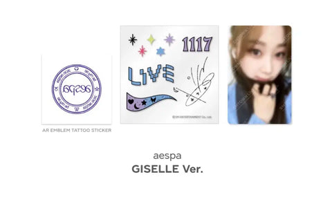 aespa SMCU 2022 Tattoo Sticker Set