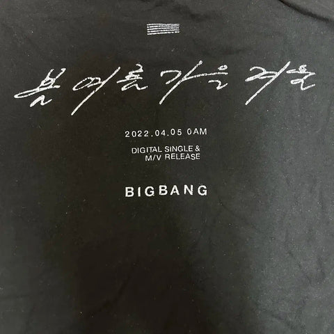 Bigbang Spring Summer Autumn Winter G-Dragon Short Sleeve T-shirt