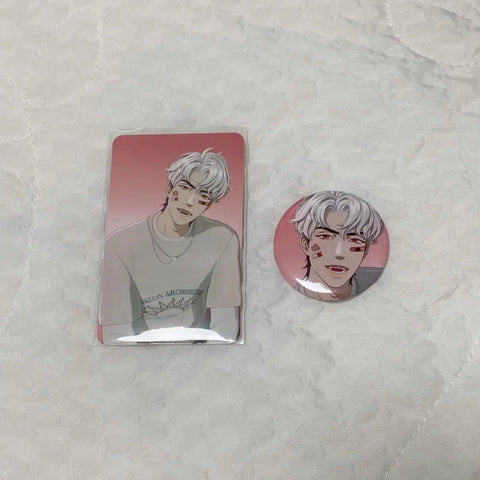 PLAVE x blush Eunho photocard + badge