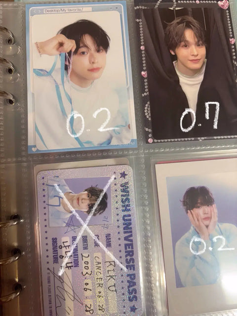 NCT Wish Sion Riku Yuushi Sakuya Trading Card WTS Wish