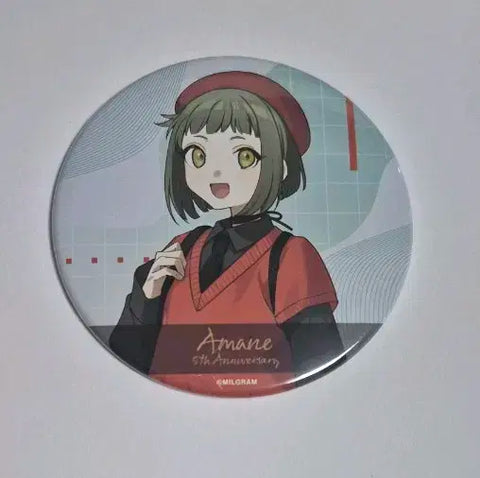 Momose Amane 5th Anniversary Can Badge