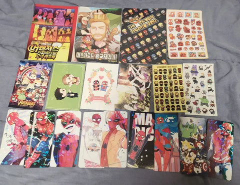 TonyPeter Spider-Man Deadpool Avengers Marvel Non-CP Doujinshi Stickers Badges Masking Tape