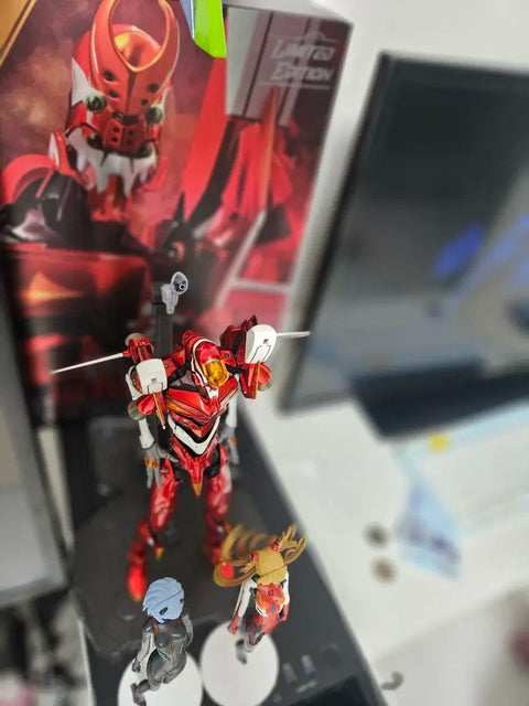 Evangelion Rei Asuka Figure Exhibition Threezero Unit-02 Metallic