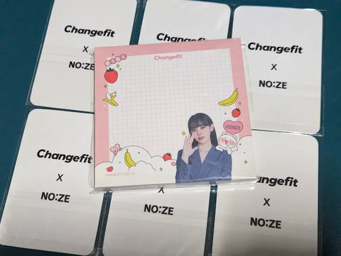 Noze Changefit photocard full set + extras
