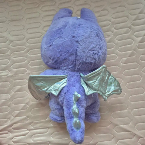 Purple Labubu Bat Plush Doll 40cm