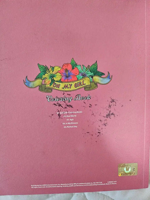Oh My Girl Coloring Book Autographed Album