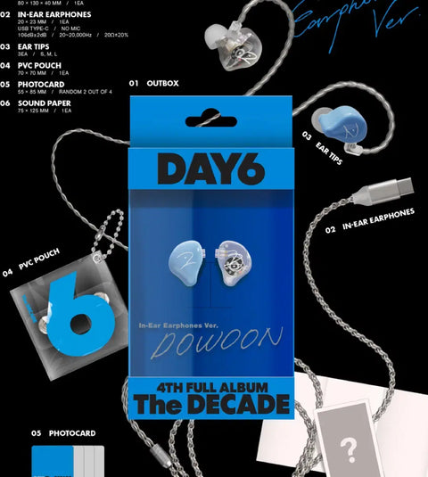Dowoon Day6 In-Ear Album Version Group Order