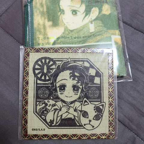 Demon Slayer Tanjiro Coaster and Handkerchief Bundle