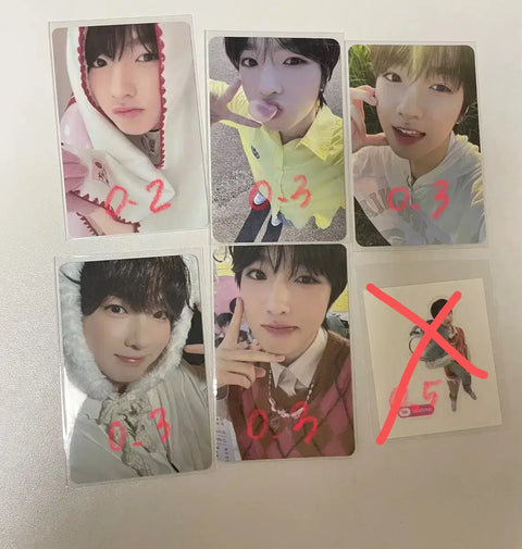 NCT Wish Sakuya photocard pop-up sticker Ddiboo seal Steady trading card Wishbook Christmas