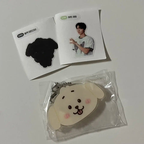 NCT Wish Jaehee Mirror Keychain, Ttibu Seal Sticker - New