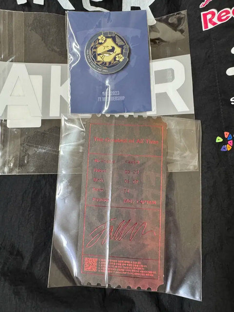 23 T1 Faker T1 Uniform Jacket + Marking Kit + Badge + Red Foil Ticket