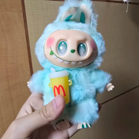 French Fries Labubu Doll Keyring