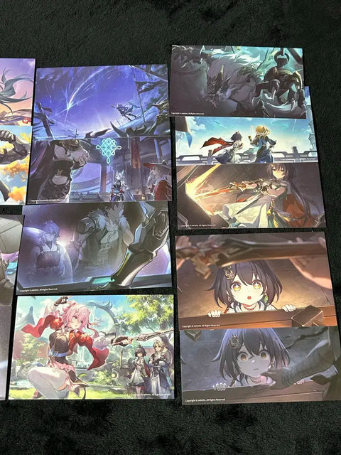 Honkai Star Rail Postcards 18pcs Jing Yuan Boothill Ruan Mei Argenti Yunli etc. Bundle
