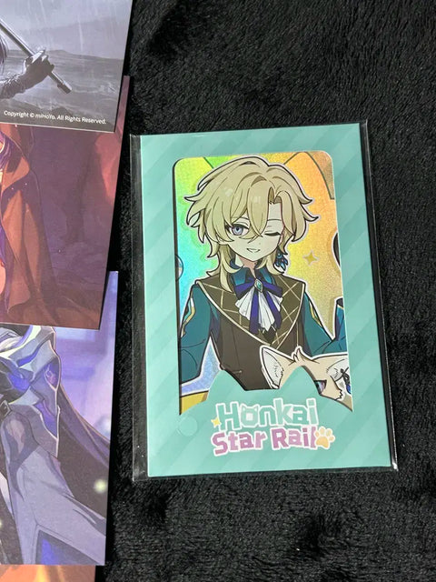 Honkai Star Rail Postcards 12pcs Aventurine Acheron Tiny Cat Photo Card Bundle