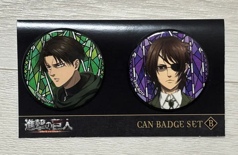 Attack on Titan Levi Hanji Can Badge for Sale
