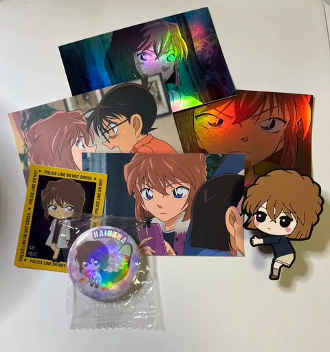 Detective Conan Haibara Ai Goods Sticker Ddibuseal Badge Clip Bundle